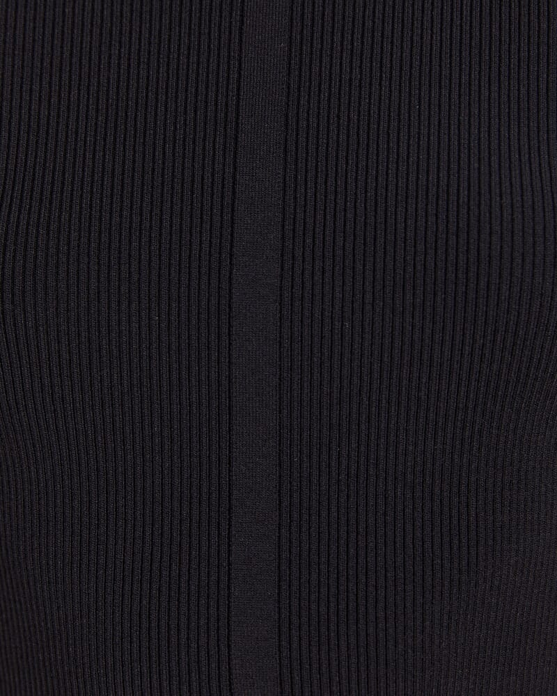 Vicky Mixed Media Dress in BLACK