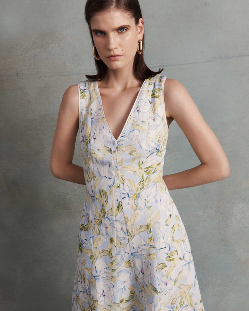 Florentine Midi Dress in MULTI