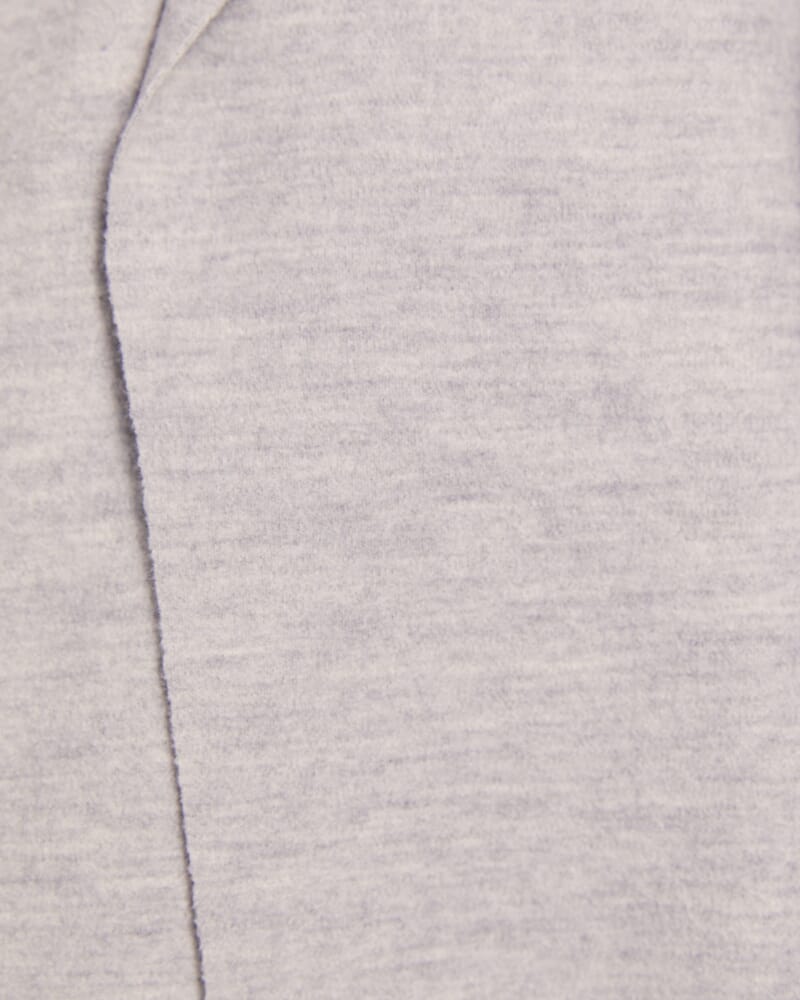 Karla Wool Longline Trench Coat in GREY MELANGE