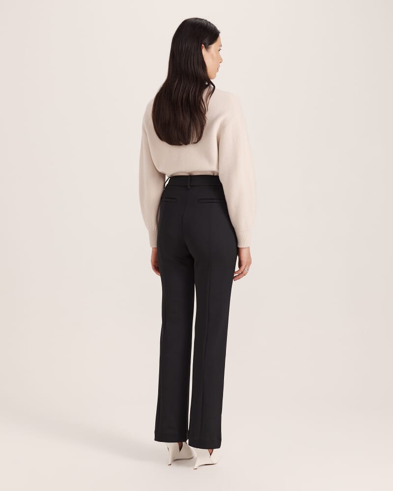Elari Straight Leg Pant in BLACK