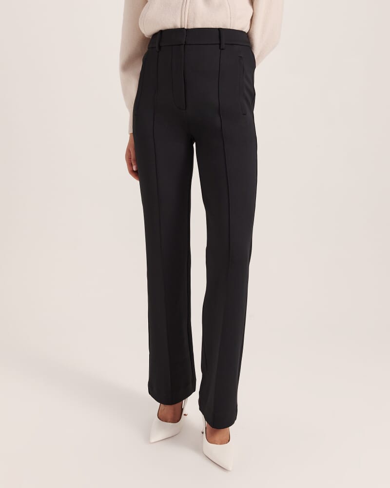 Elari Straight Leg Pant in BLACK
