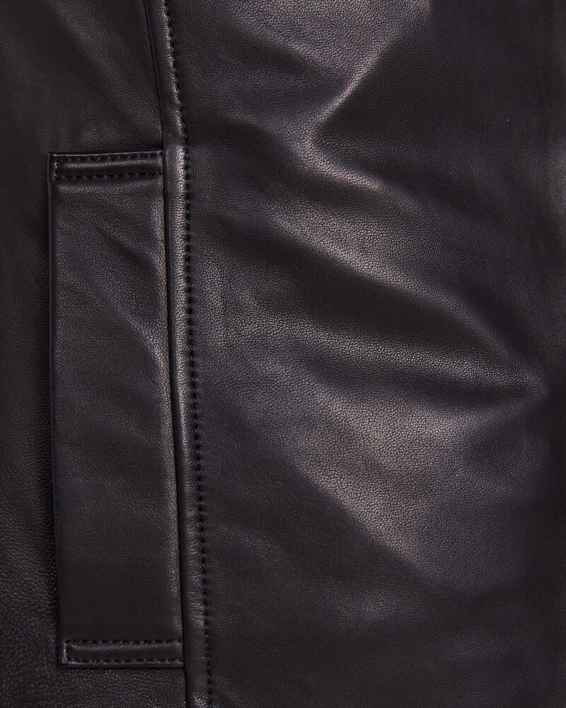 Lola Leather Jacket in BLACK