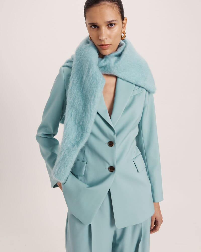 Suki Classic Wool Blazer in SEAFOAM