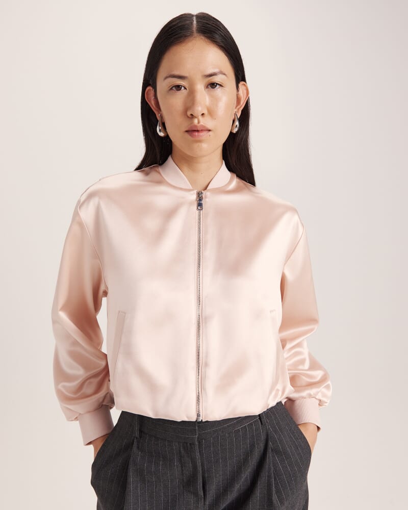 Sallee Satin Bomber in BLOSSOM