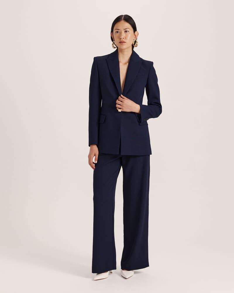 Dharma Stitch Detail Blazer in MIDNIGHT