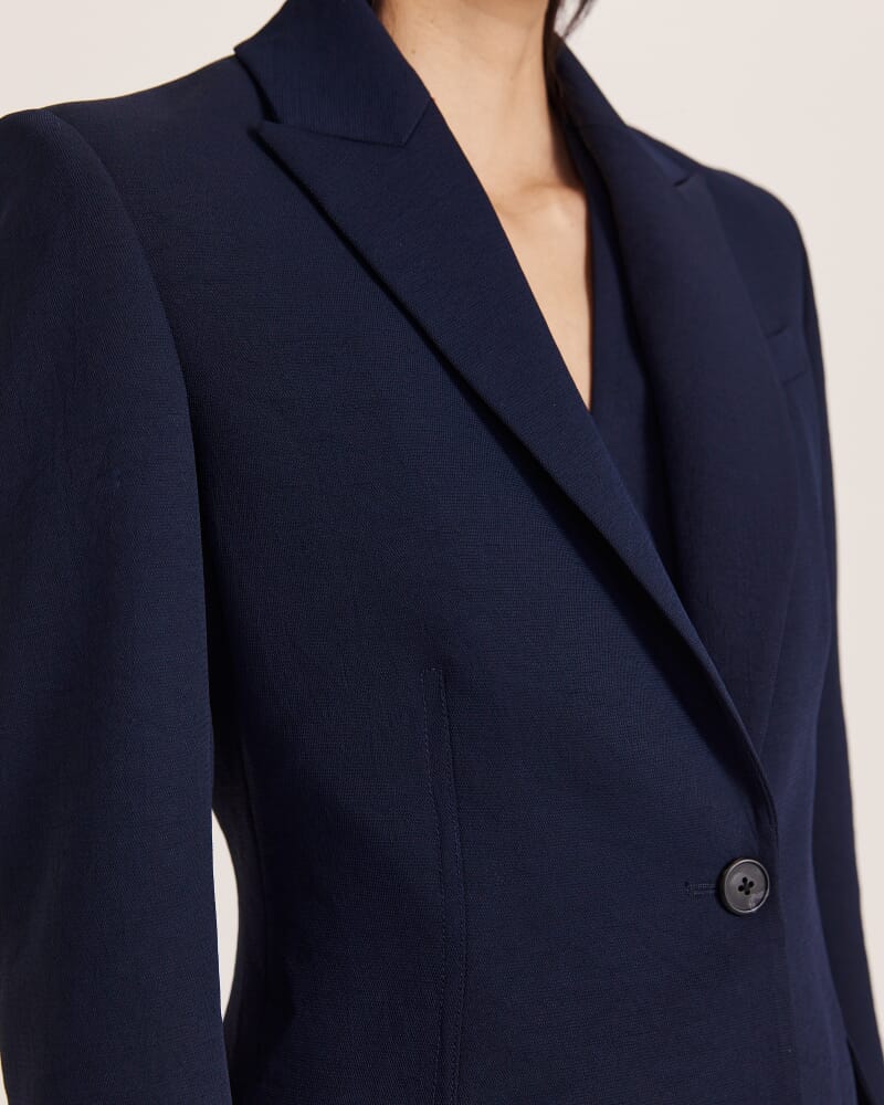 Dharma Stitch Detail Blazer in MIDNIGHT