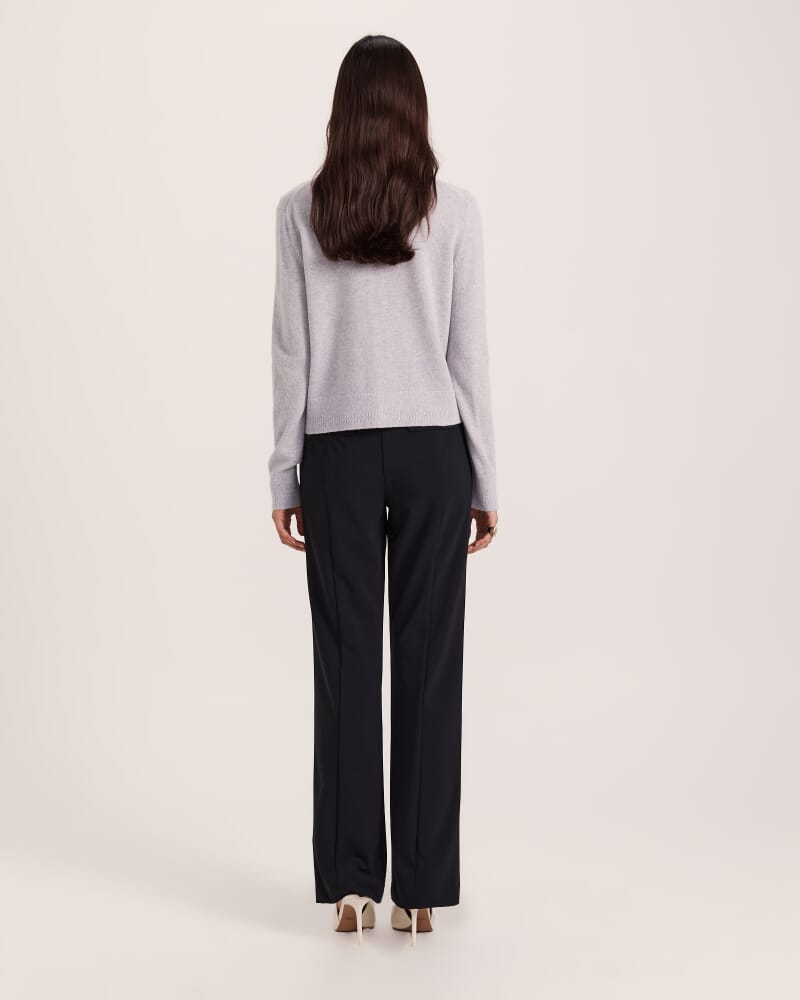 Classic Cashmere Cardi in GREY MELANGE