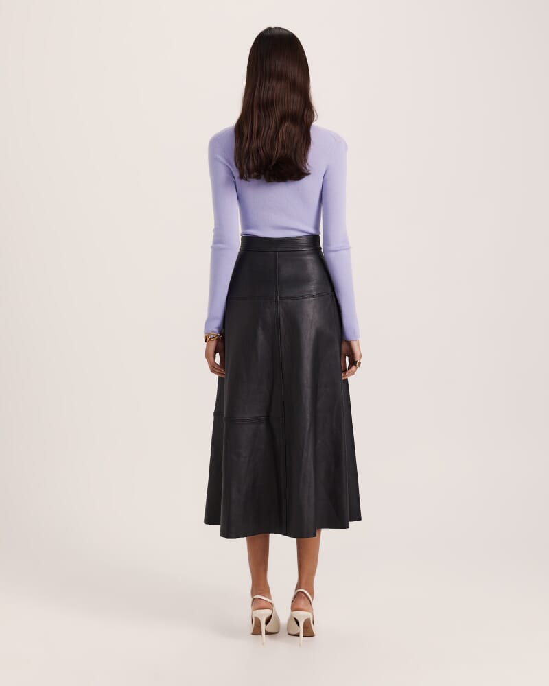 Clare Wool Scoop Neck in PERIWINKLE