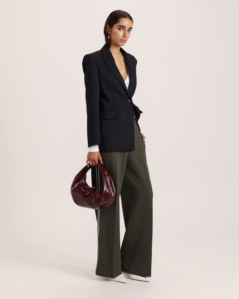 Anais Stripe Pant in KHAKI