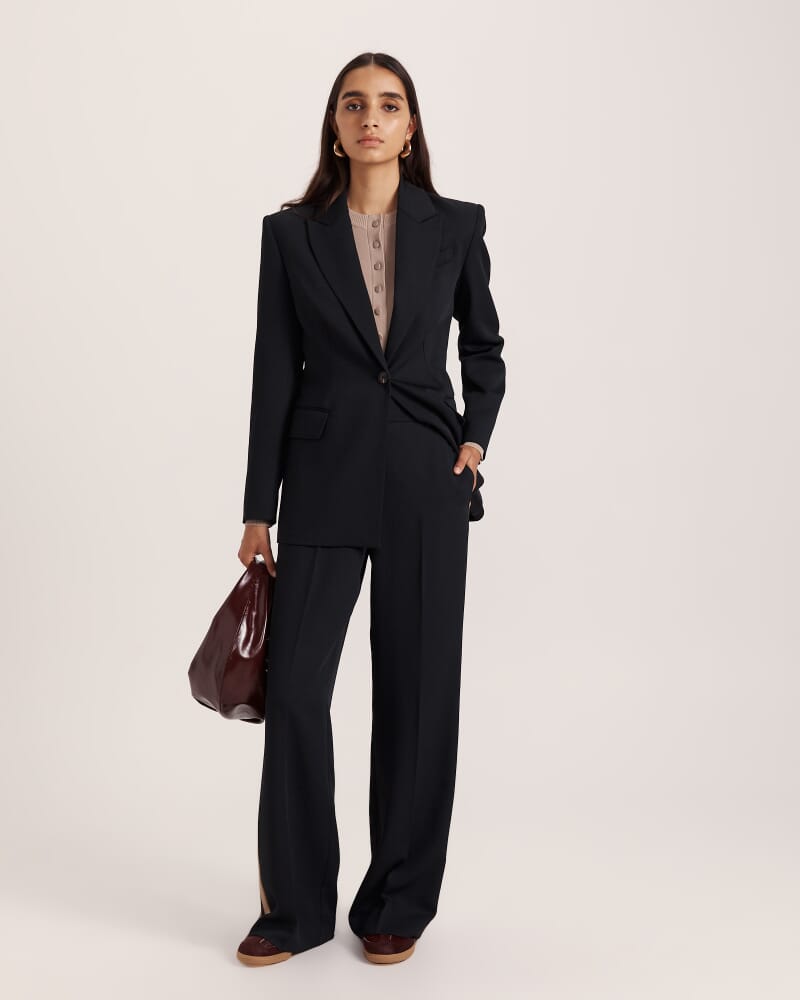 Dharma Side Stripe Pant in BLACK