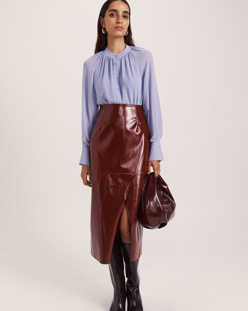 Willa Long Sleeve Shirt in PERIWINKLE