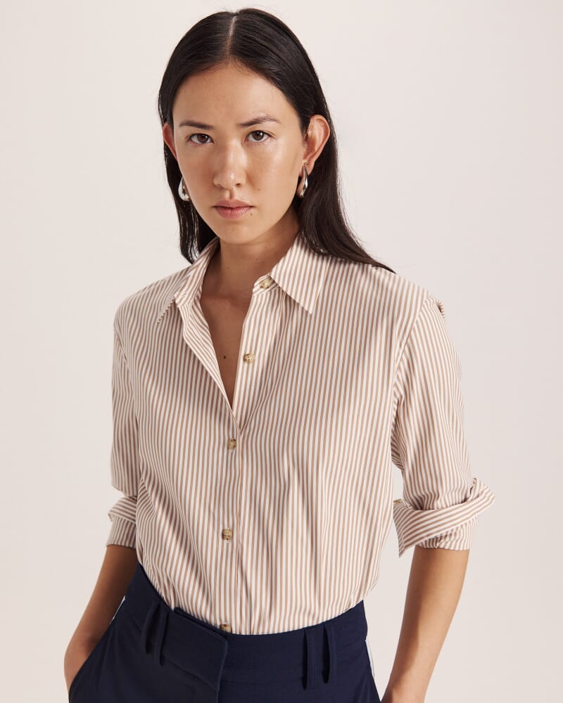 Totti Tie Stripe Shirt in MULTI