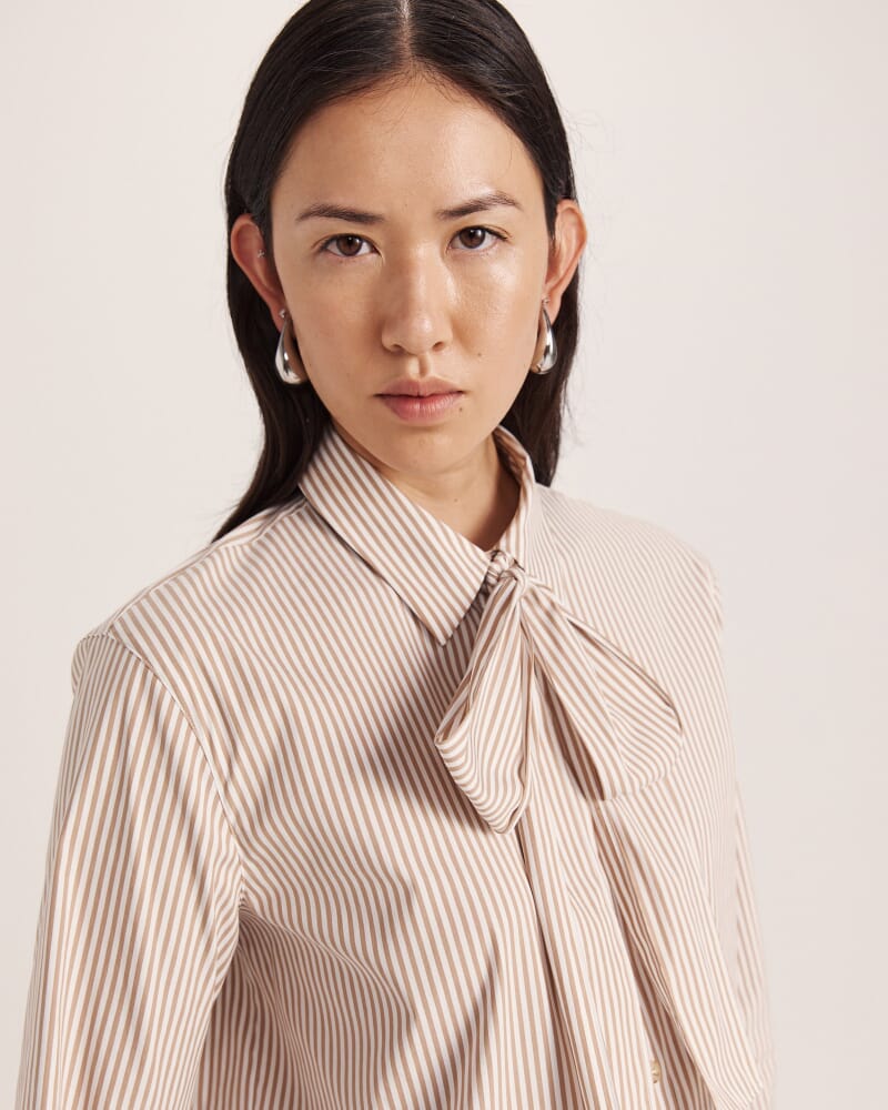 Totti Tie Stripe Shirt in MULTI