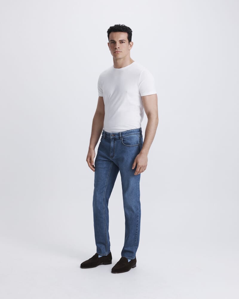 Fitzroy Slim Jean in MID WASH