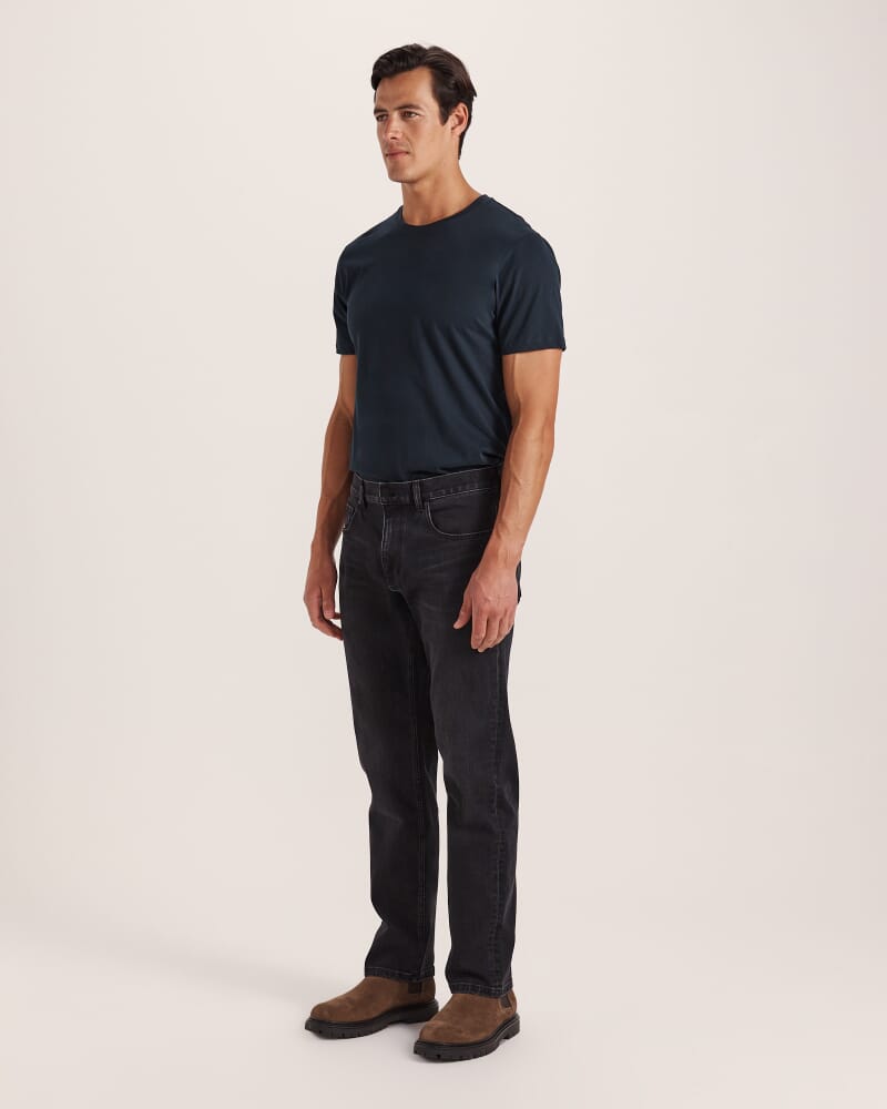 Cooper Straight Leg Jean in WASHED BLACK