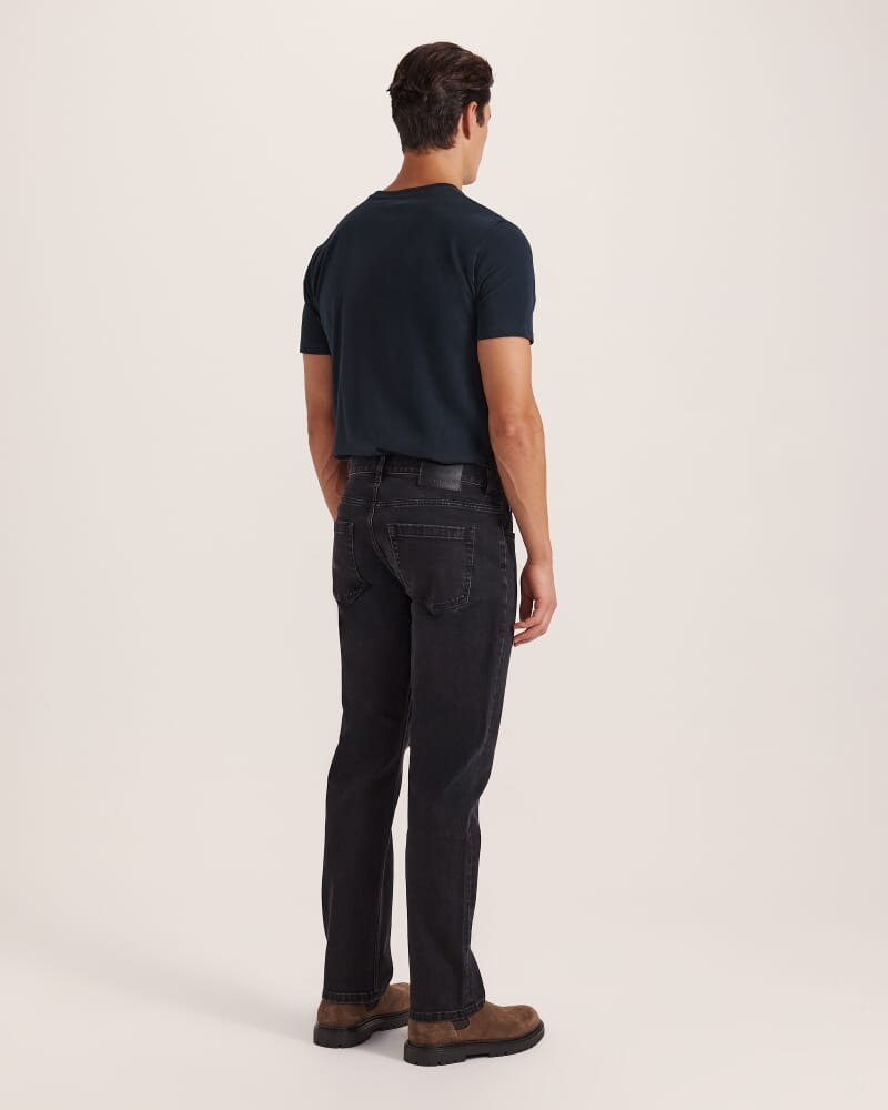 Cooper Straight Leg Jean in WASHED BLACK