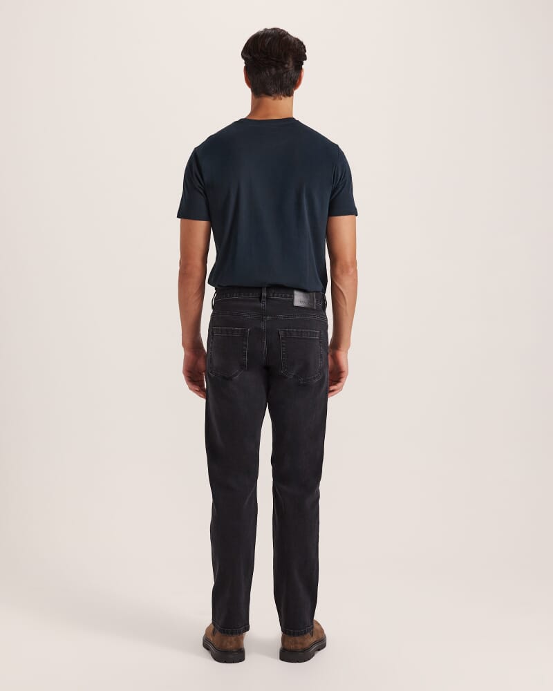 Cooper Straight Leg Jean in WASHED BLACK