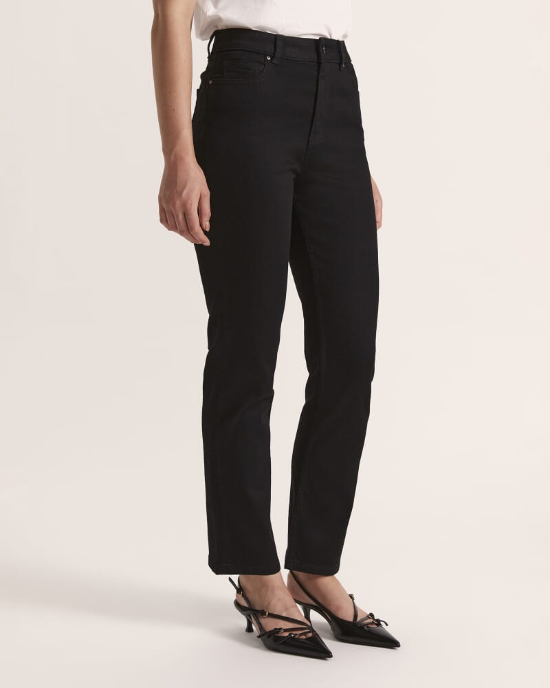 Anna Straight Leg Jean in BLACK