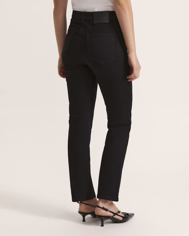 Anna Straight Leg Jean in BLACK