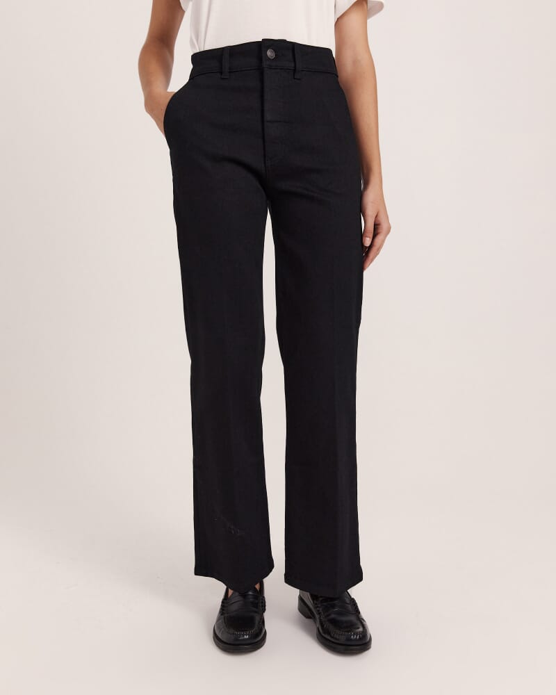 Ava Wide Leg Jean in BLACK