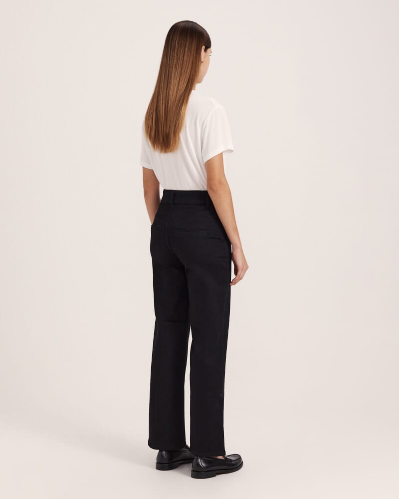 Ava Wide Leg Jean in BLACK