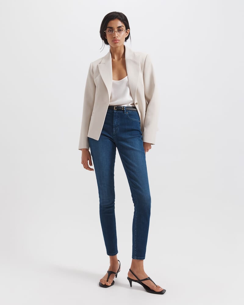 Anna High Rise Jean in INDIGO