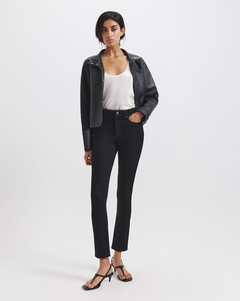 Anna High Rise Skinny Jean in BLACK