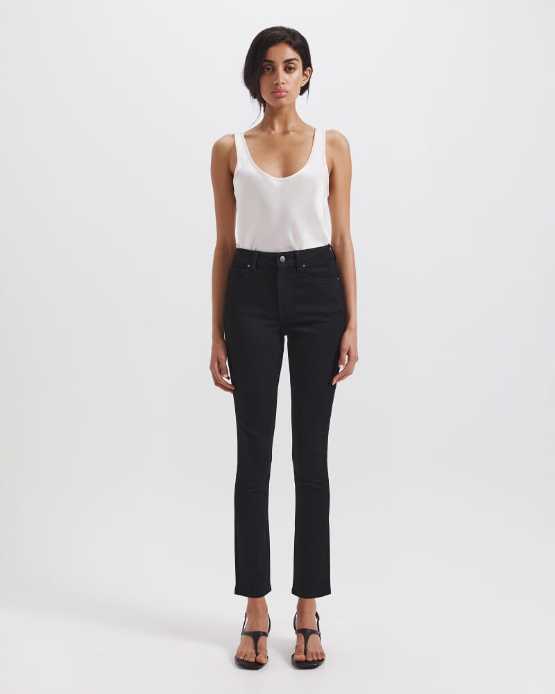Anna High Rise Skinny Jean in BLACK