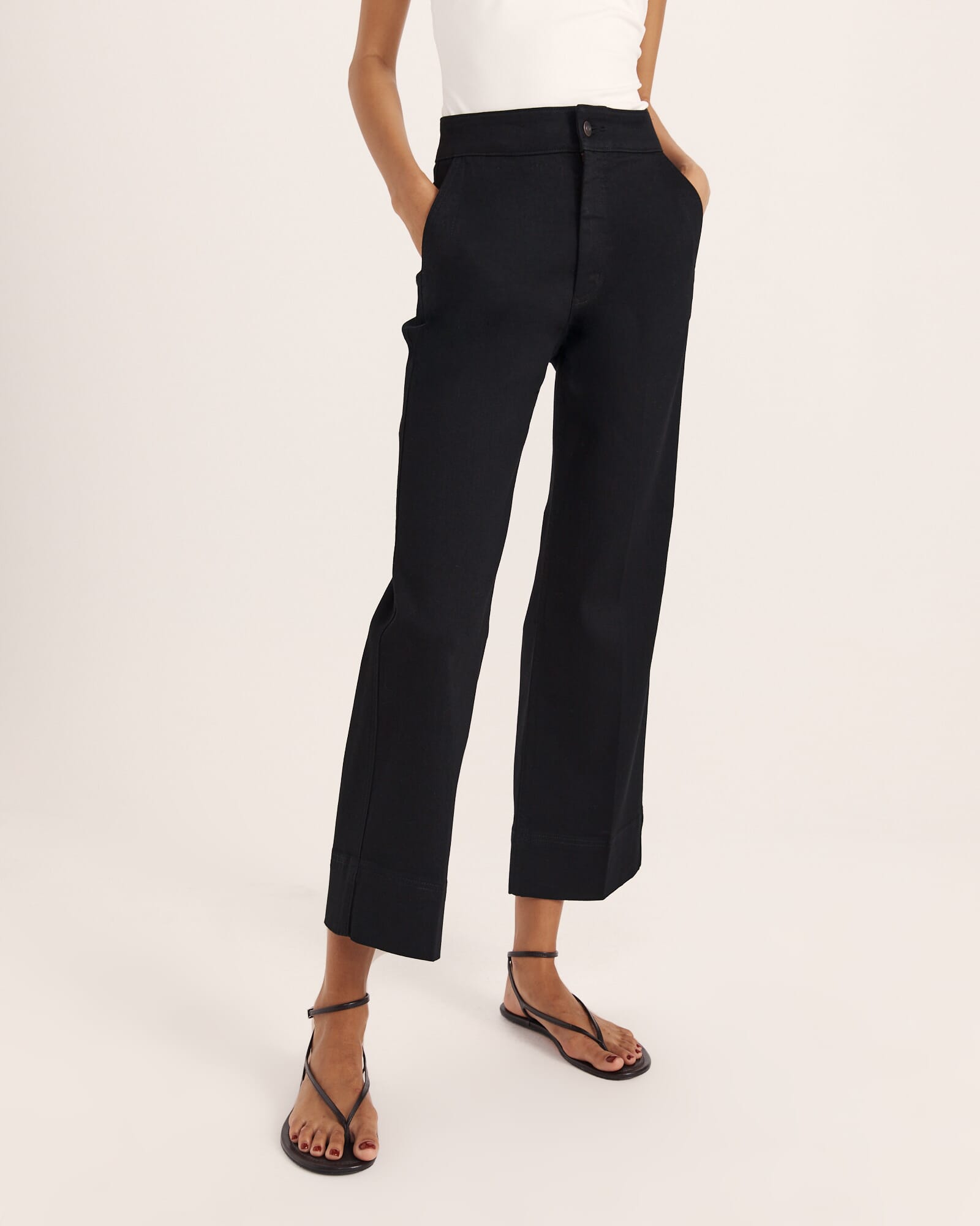 Ava Cropped Wide Leg Jean