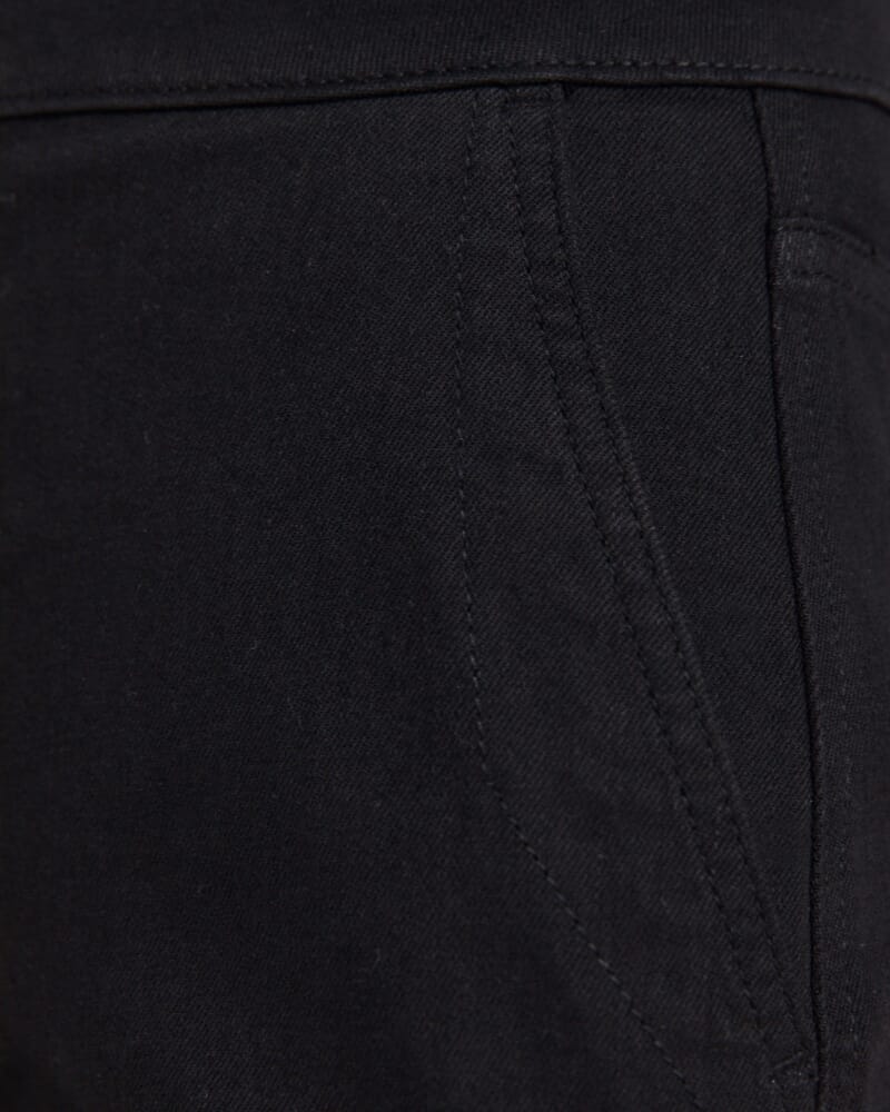 Ava Cropped Wide Leg Jean in BLACK