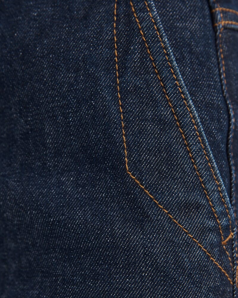 Ava Cropped Wide Leg Jean in BLUE/BLACK WASH