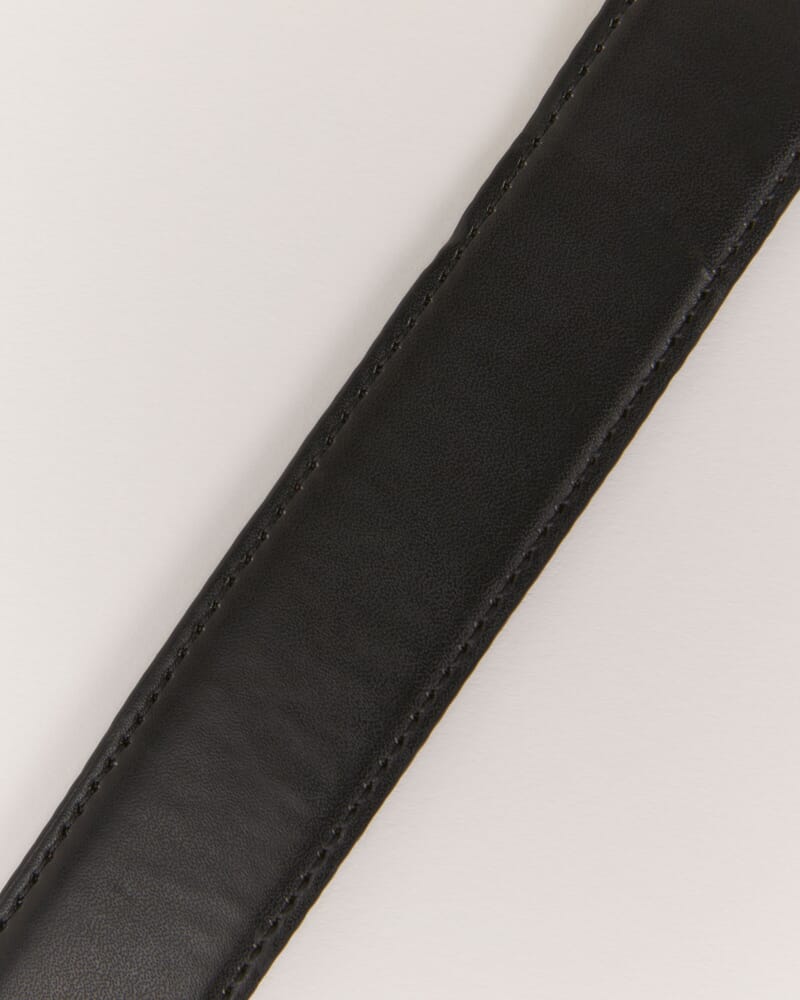 Leather Reversible Belt in BLACK/BROWN