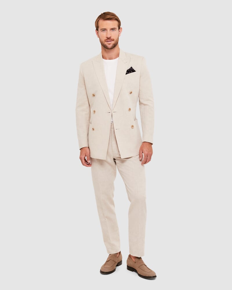 Irving Silk Pocket Square in NAVY MULTI