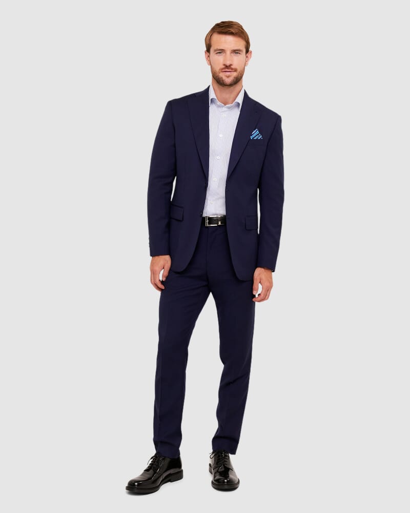 Dali Silk Pocket Square in COOL BLUE