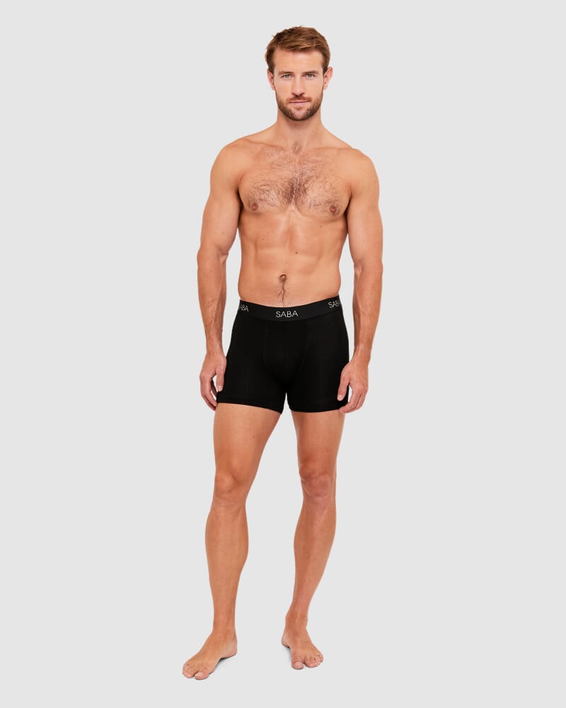 3 Pack Black Trunks in BLACK