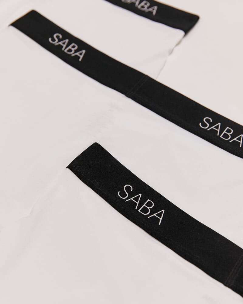 3 Pack White Trunks in WHITE