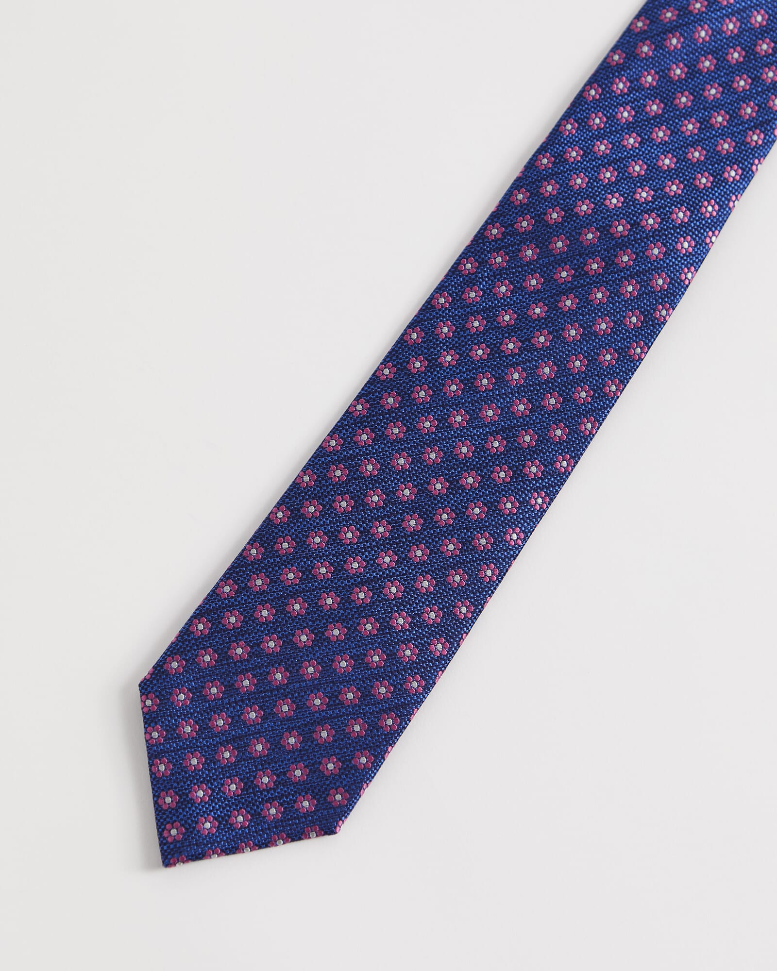 Silk Micro Flower Tie