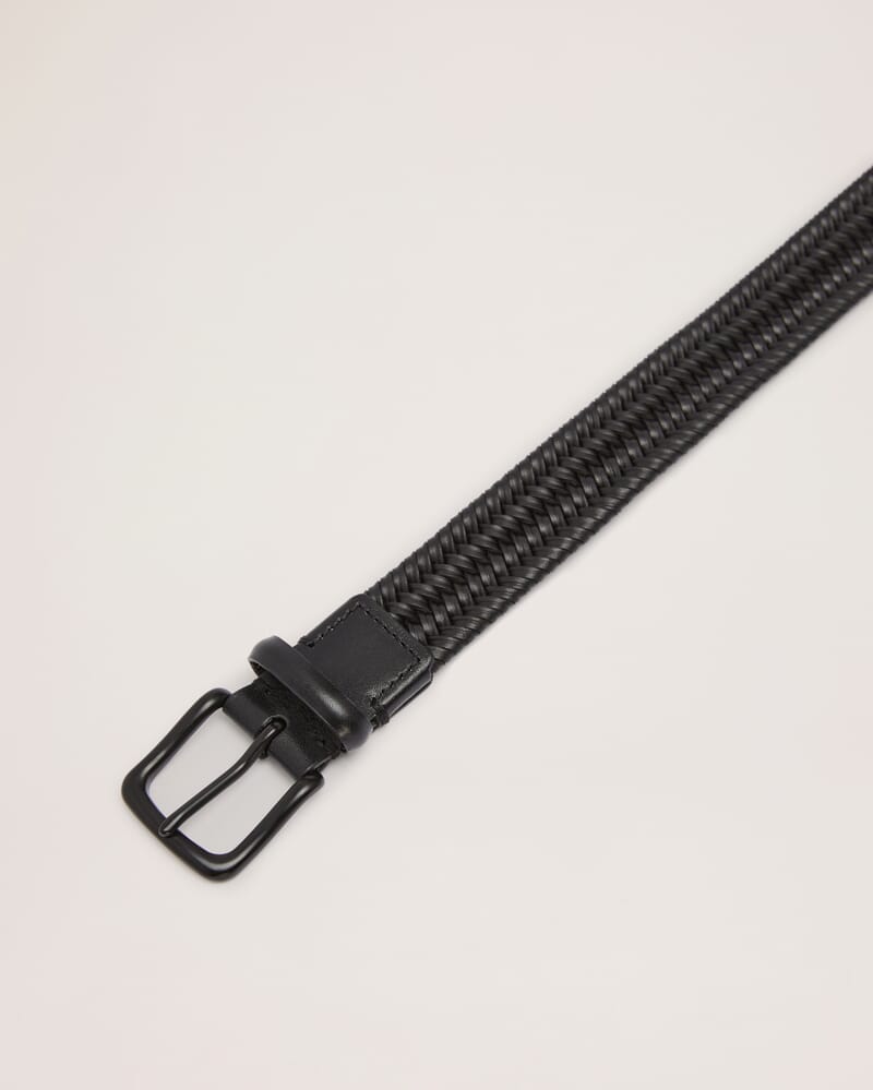 Bonded Leather Belt in BLACK