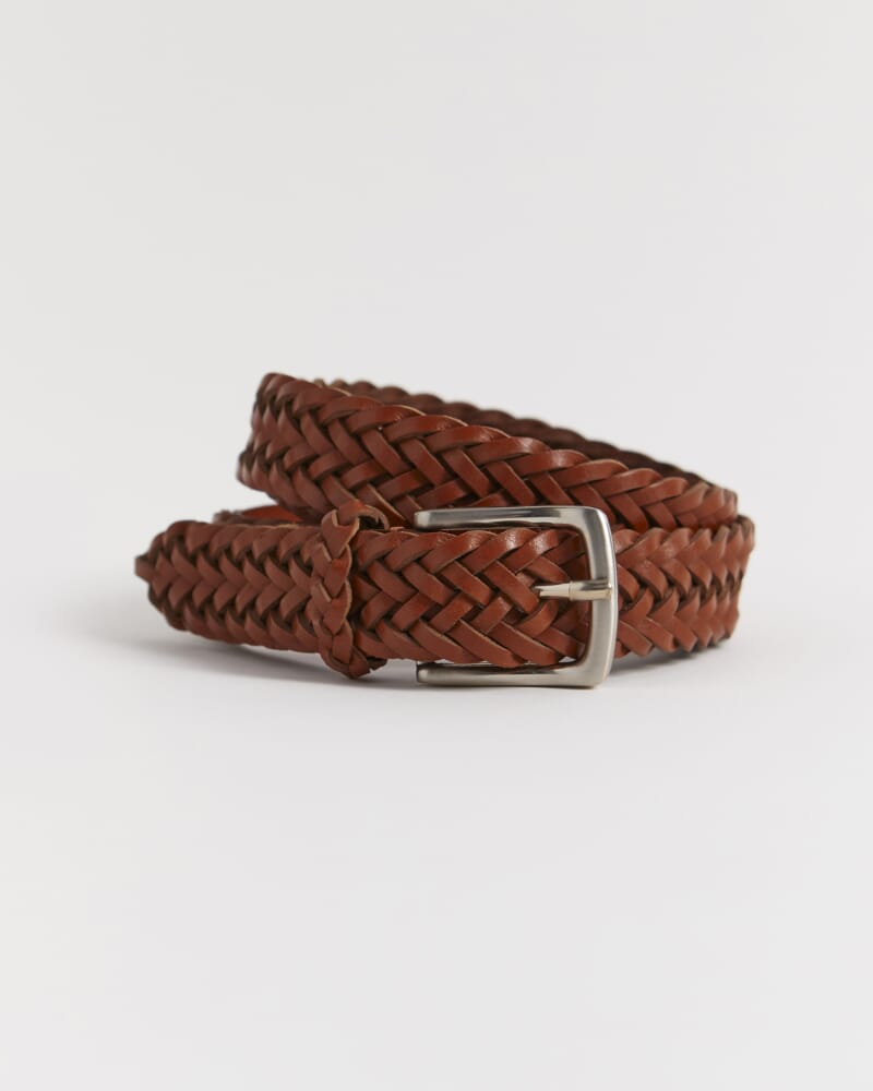 Bonded Leather Belt in BROWN