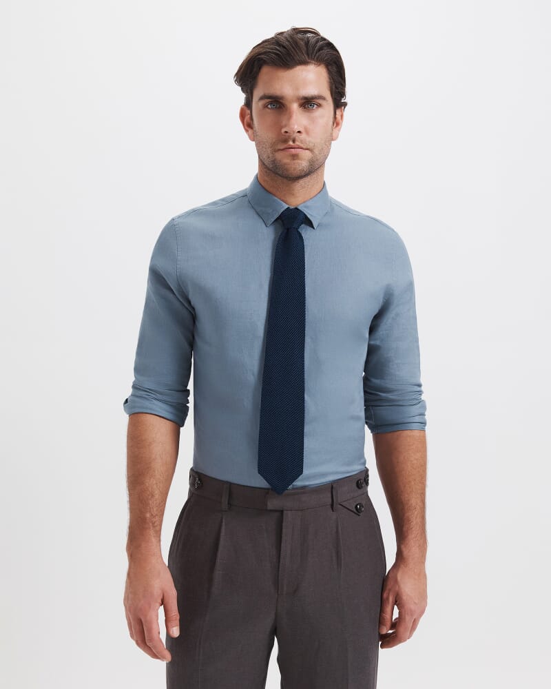Knit Tie in NAVY