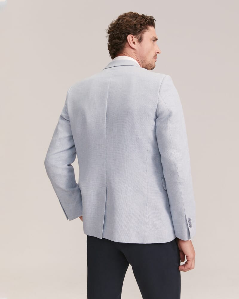 Duke Linen Item Jacket in BLUE