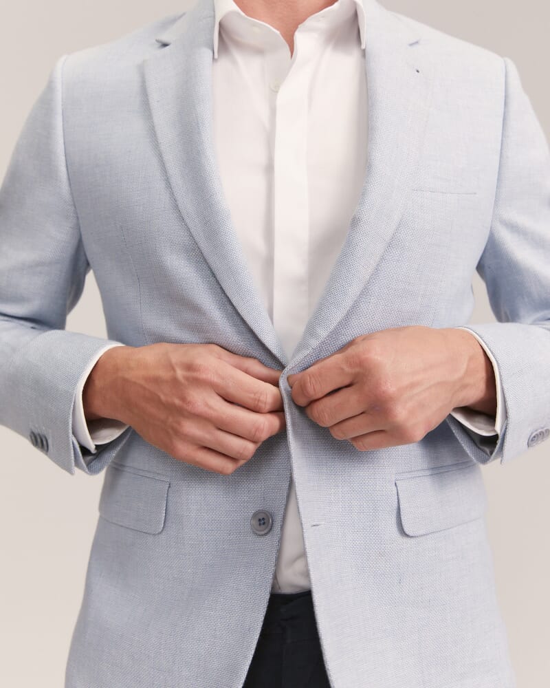 Duke Linen Item Jacket in BLUE