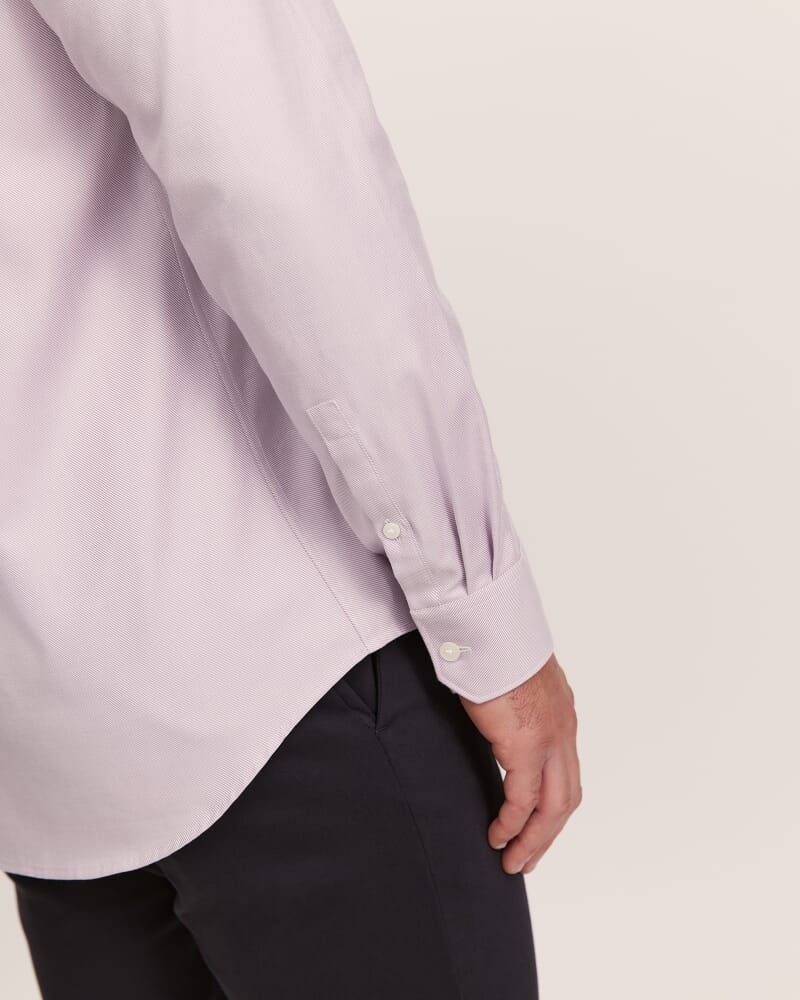 Munroe Easy Care Twill Shirt in LAVENDER