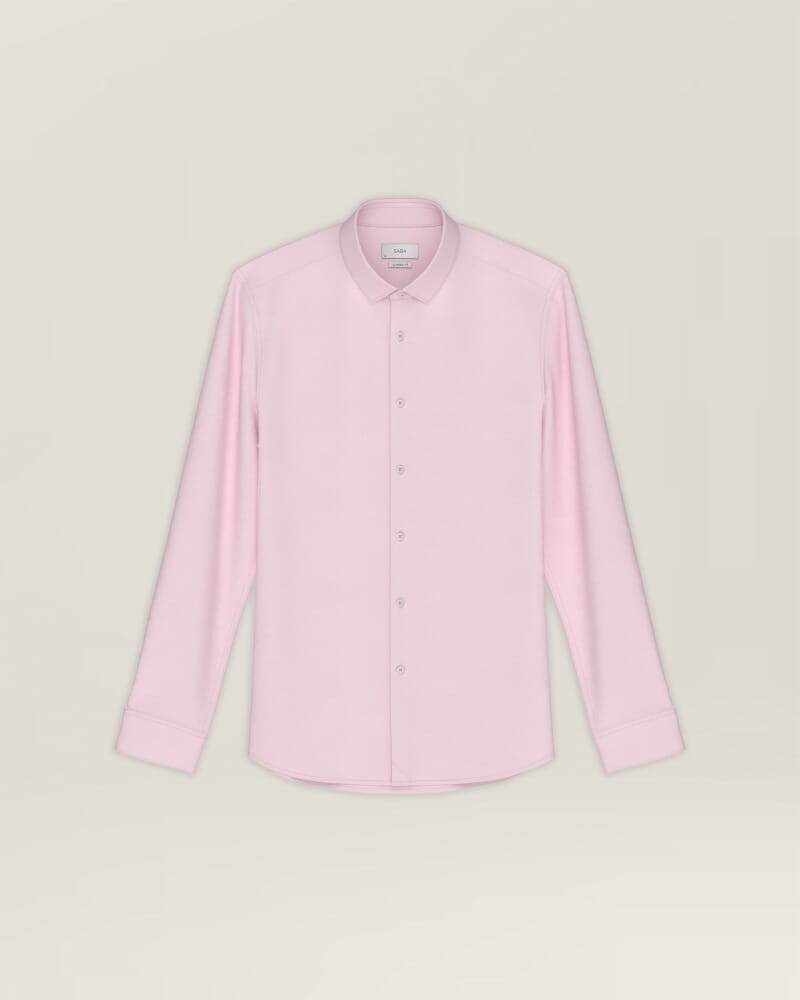 Munroe Easy Care Twill Shirt in PINK