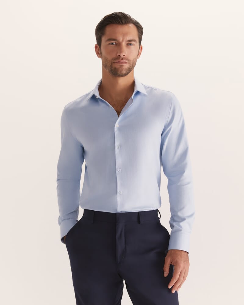 Munroe Easy Care Twill Shirt in SKY