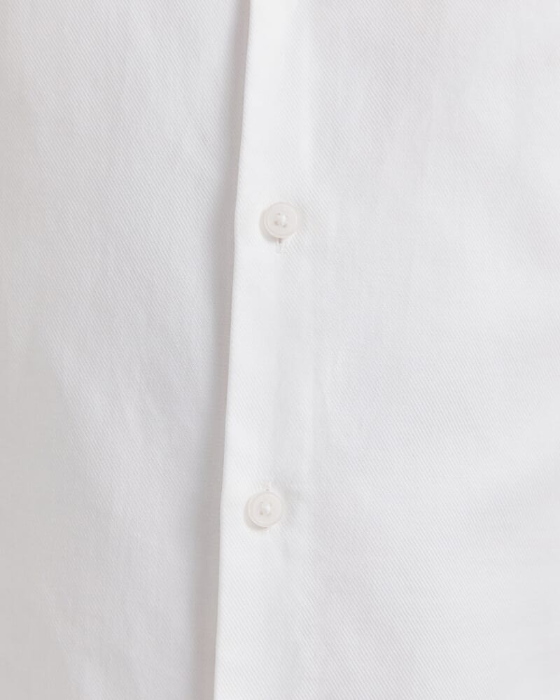 Munroe Easy Care Twill Shirt in WHITE