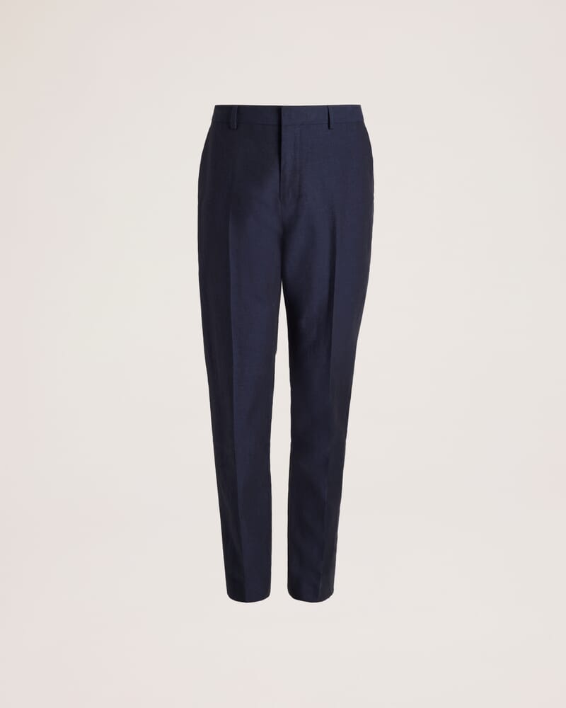 Elias Linen Cotton Pant in NAVY