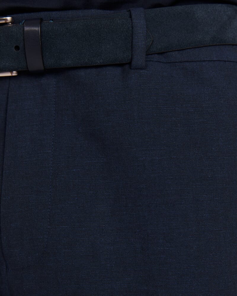 Elias Linen Cotton Pant in NAVY