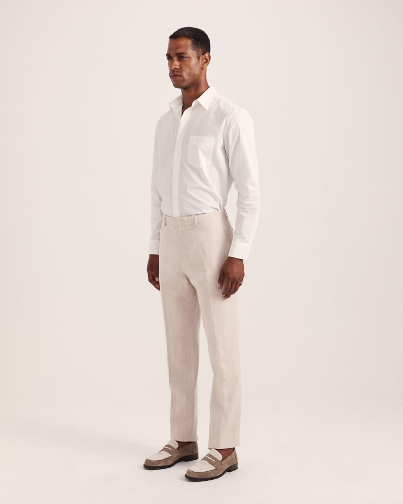 Elias Linen Cotton Pant in OATMEAL