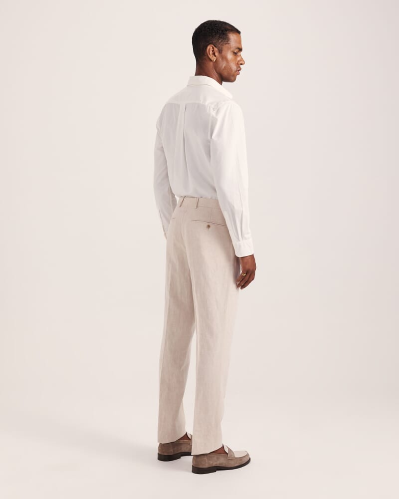 Elias Linen Cotton Pant in OATMEAL